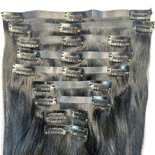 Load image into Gallery viewer, Jet Black Seamless Clip-In