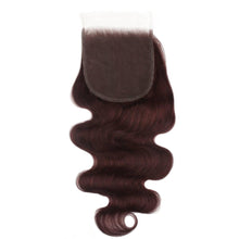 Load image into Gallery viewer, Burgundy Body Wave 5x5 HD Closure