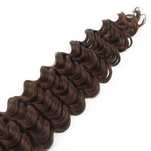 Load image into Gallery viewer, Medium Brown Deep Wave Bulk Human Hair Extensions
