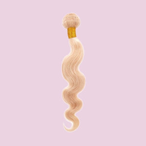 Russian Blonde Human Hair Body Wave Sew In Extension