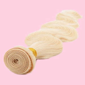Russian Blonde Human Hair Body Wave Sew In Extension