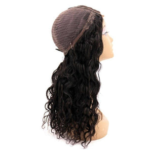 Beach Wave Human Hair Lace Closure Wig