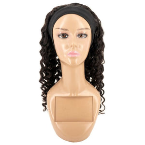 Deep Wave Human Hair Headband Wig