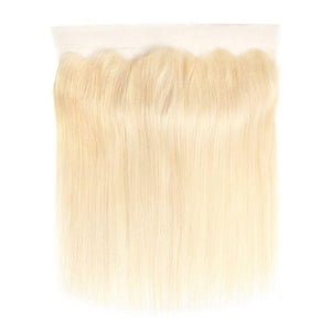 Russian Blonde Human Hair Straight Lace Frontal
