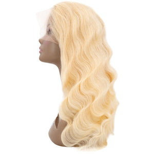 Brazilian Blonde Body Wave Human Hair Lace Front Wig