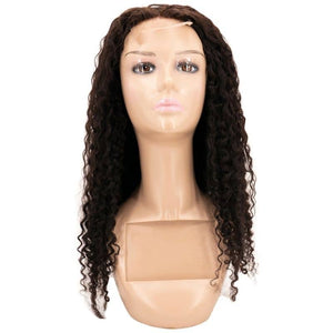 Kinky Curly Human Hair Lace Closure Wig