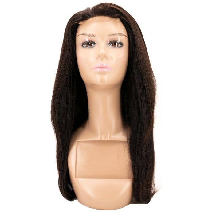 Straight Human Hair Lace Closure Wig