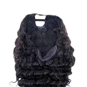 Virgin Brazilian Deep Wave Human Hair U-Part Wig