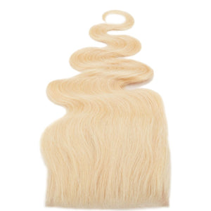 Russian Blonde Human Hair Body Wave Lace Closure