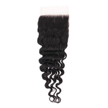 Load image into Gallery viewer, Brazilian Deep Wave Human Hair HD Lace Closure
